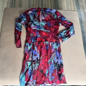 Elegant Multicolor Long Sleeve Dress